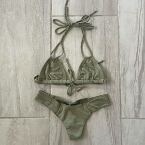 Montce Suede-like Swimsuit
